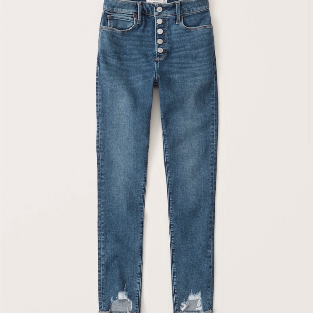 Abercrombie super skinny high rise ankle jean